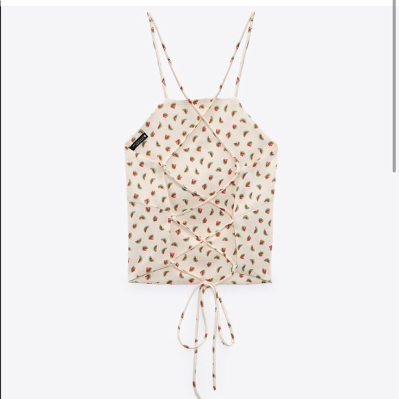 Zara top strap cross back top NEW - Picture 7 of 7